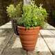 image 2 of Antique Bronze Coloured Schnauzer Pot Buddy Plant Pot Hanger