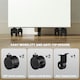 image 6 of Vinsetto Lockable Mobile Filing Cabinet w/ 3 Drawers 30 x 43.5 x 60 cm White 
