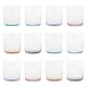 image 1 of LAV Bodega Glass Tumblers - 345ml - Colour Base - Pack of 12 Multi
