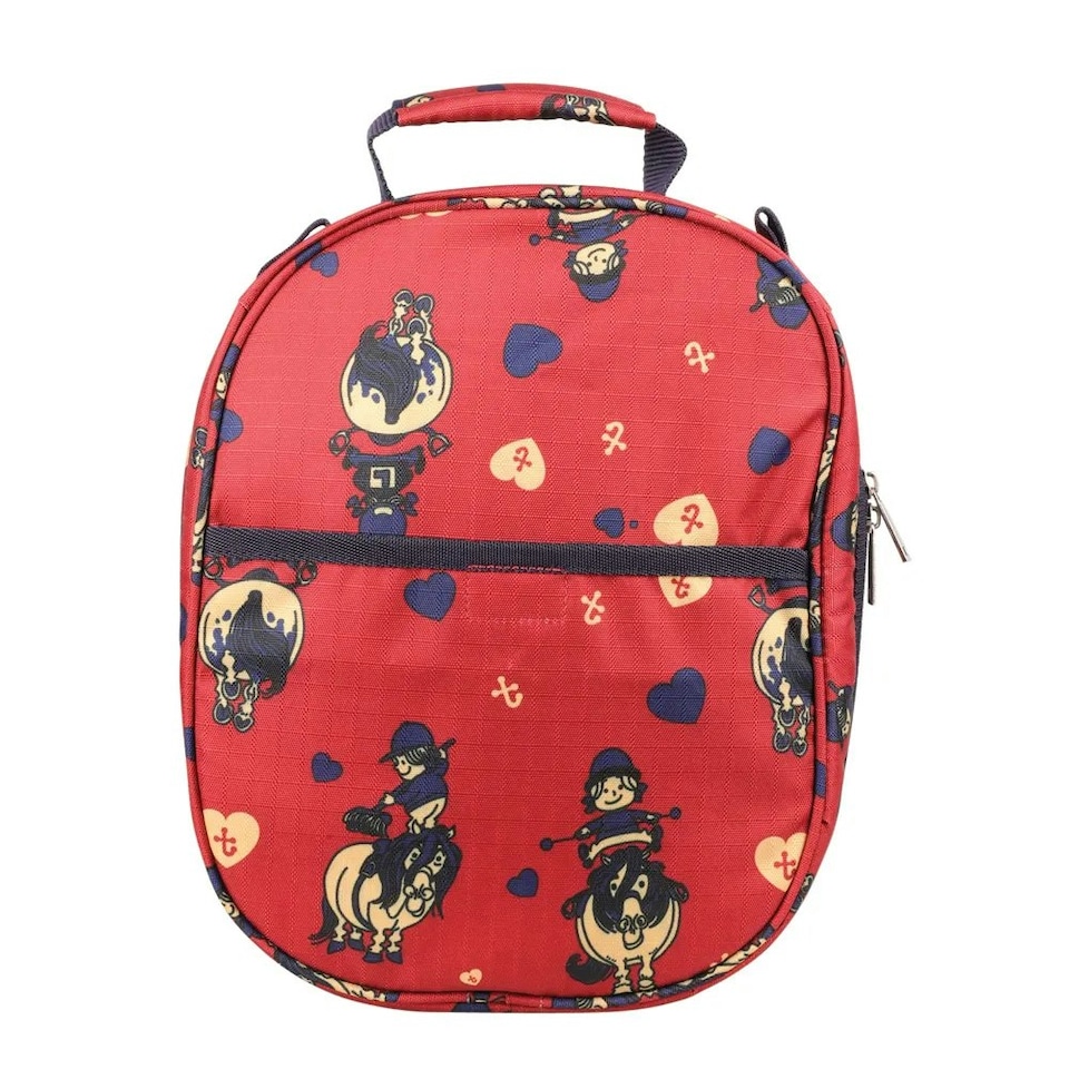 image 1 of Hy Thelwell Collection Balancing Act Hat Bag - Red/Navy - One Size