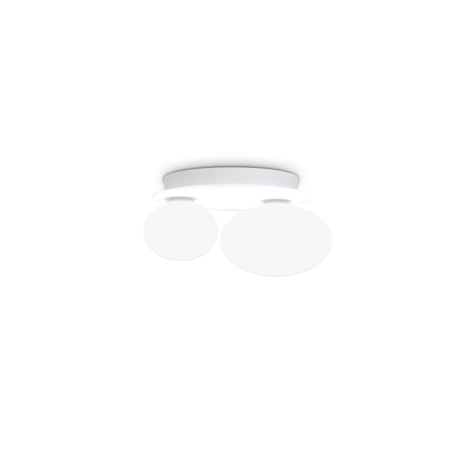 Ninfea 2 Light Globe Ceiling Light White