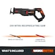 image 2 of WORX 20V Cordless Brushless Reciprocating Saw with Quick blade change system (BARE TOOL) WX516.9