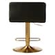 image 4 of Interiors by Premier Elegant Design Quilted Bar Stool, Comfort And Stable Counter Stool, Height Adjustable Contemporary Bar Stool