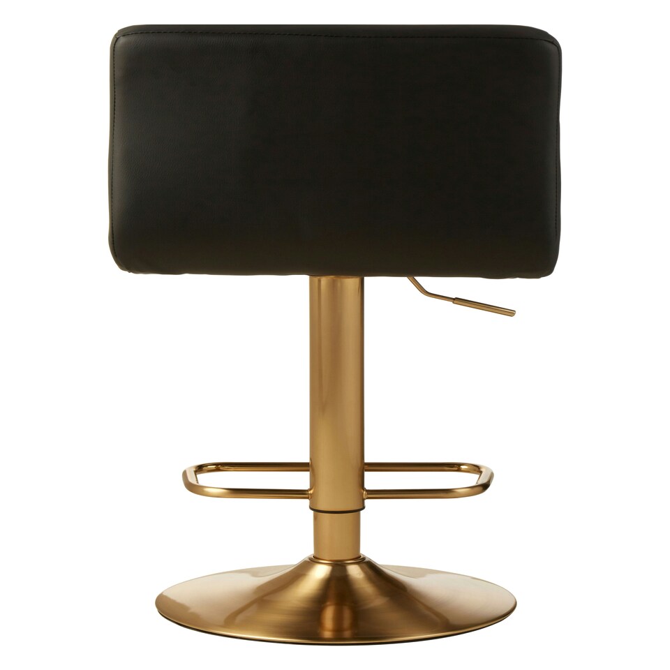 image 1 of Interiors by Premier Elegant Design Quilted Bar Stool, Comfort And Stable Counter Stool, Height Adjustable Contemporary Bar Stool