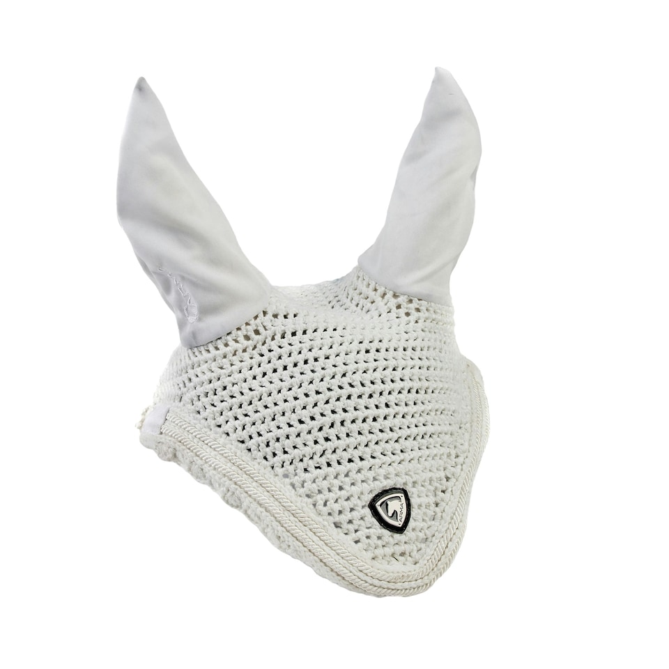 ARMA Badge Horse Ear Bonnet - White - Pony