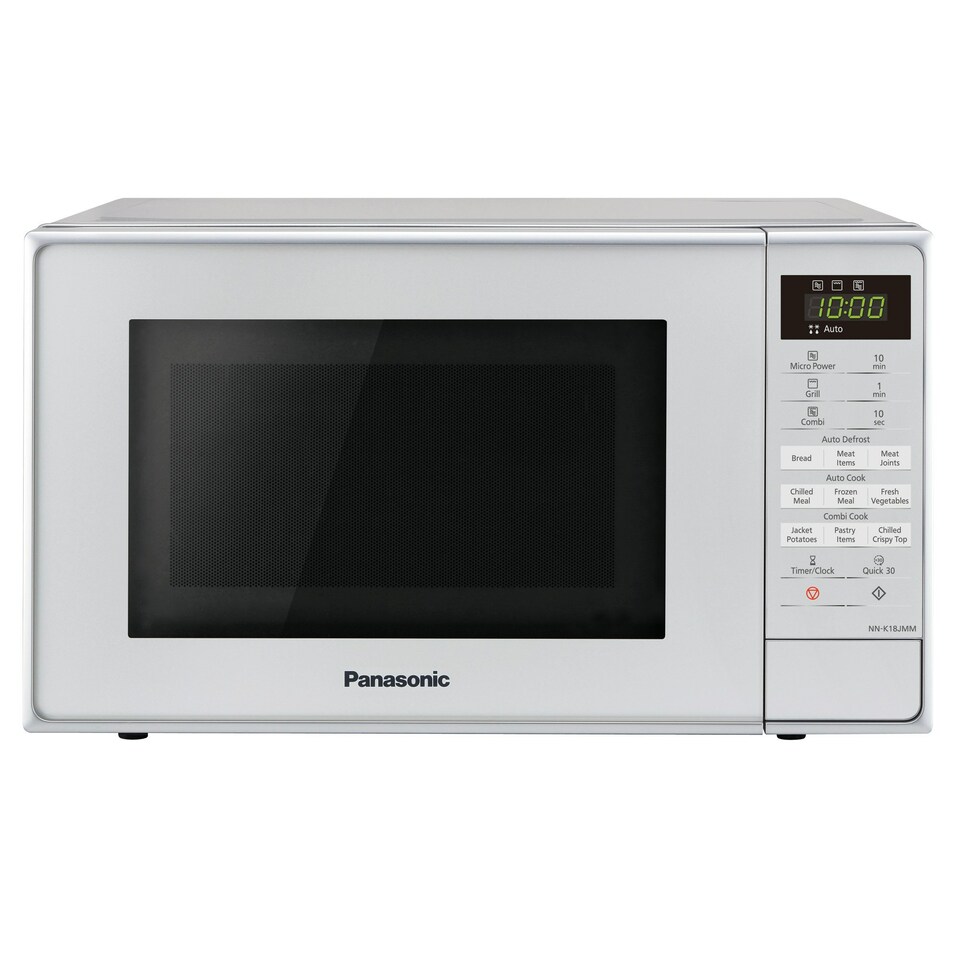 image 1 of Panasonic Microwave Oven & Grill, 800 Watt, 20 Litre, Silver, NN-K18JMMBPQ