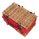image 3 of 34cm Packaging Wicker Picnic Basket with Lining | Red | Red | One Size