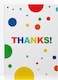 image 5 of Colouring Lettering Design Pack of 48 in 4 Designs Thank You Cards