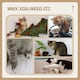 image 5 of PawHut Cat Tree Tower Activity Centre with Scratching Posts White