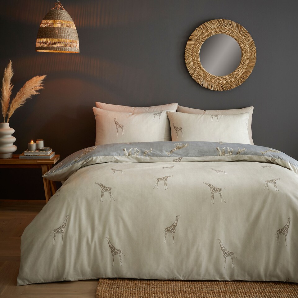 image 1 of Fusion Milo Duvet Cover Set Grey