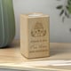 image 5 of Personalised New Home Wooden Tealight Holder Brown