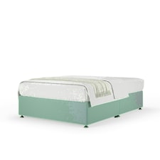 Neptune Spring Duckegg Plush Velvet Divan Set Single