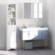 image 2 of HOMCOM Tall Bathroom Cabinet, Freestanding Slim Bathroom Storage Unit with Adjustable Shelves and Shutter Door, Floor Storage Cupboard with 6 Shelves, 165H x 34W x 20D cm, White