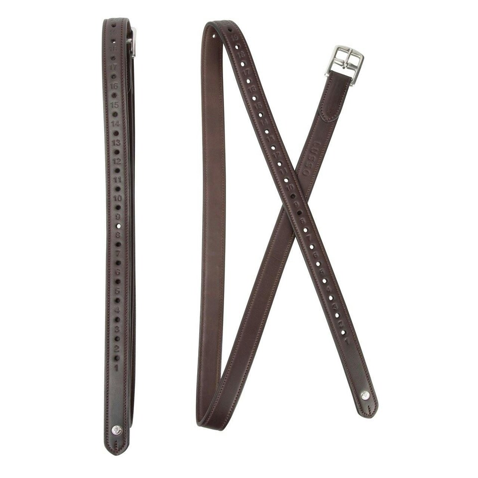 image 1 of Velociti Lusso Non-Stretch Stirrup Leathers Black | Size: 1 Inch X 54 Inch
Colour: Black