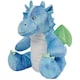 image 1 of Mumbles Zippie Soft Dragon Plush Toy - Blue - One Size