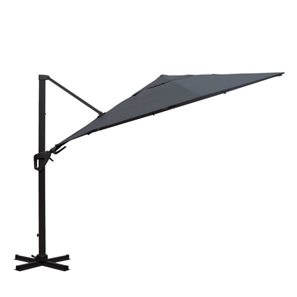 image 1 of Charles Bentley 3.5m Premium Quality Cantilever Umbrella Parasol Grey