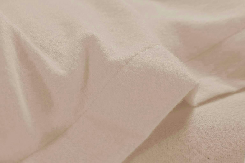 image 1 of Plain Dye Flannelette Latte Single Sheet Set