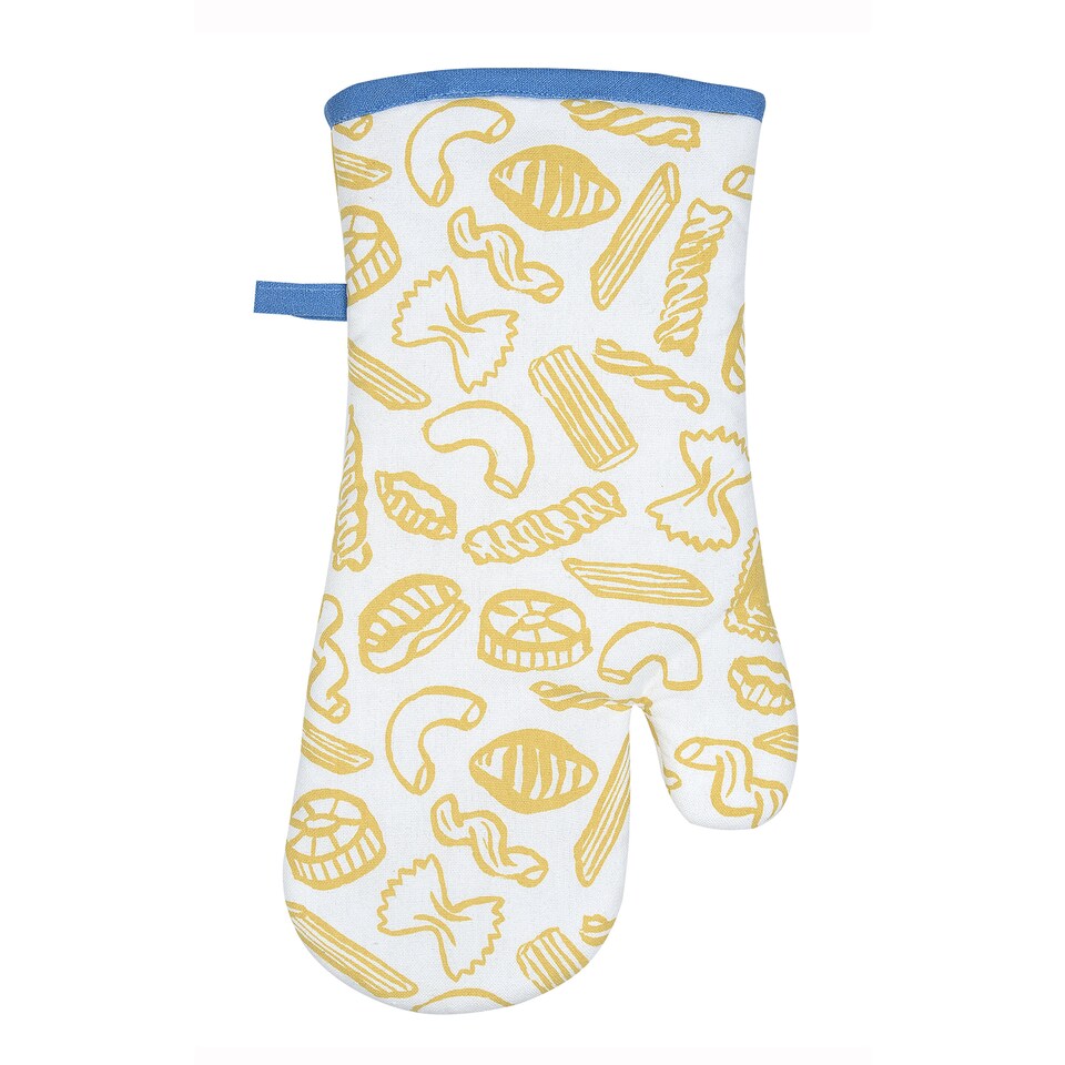 image 1 of Ulster Weavers Pasta Lovers Club Gauntlet Oven Glove Yellow