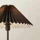 image 5 of ValueLights Akira Black Pleat Shade Table Lamp & Bulb | Black