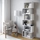 image 2 of Geometry S-Shaped 6 Tier Shelving Unit | White | 1