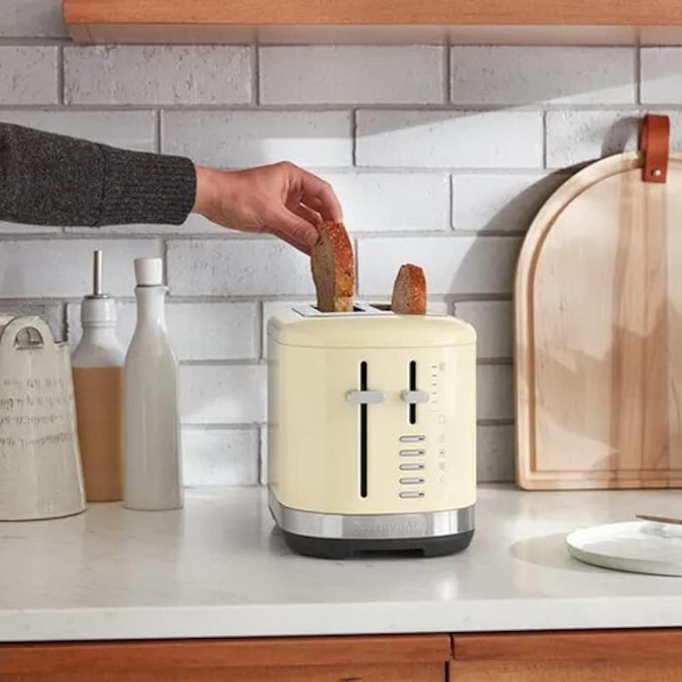 image 1 of KitchenAid Breakfast Suite Almond Cream 2 Slice Toaster | Cream