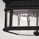 image 5 of Cotswold Lane 2 Light Outdoor Flush Ceiling Light Black IP44, E27