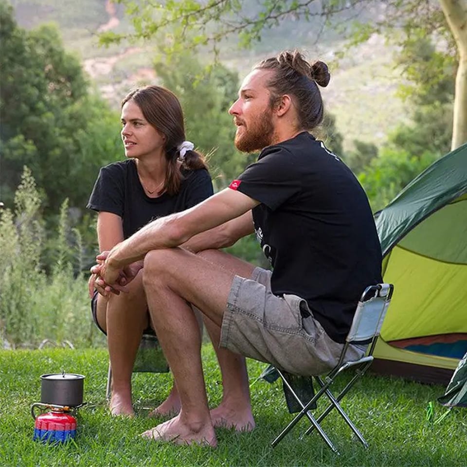 image 1 of Ultralight Oversized Camping Chair | Black | Black