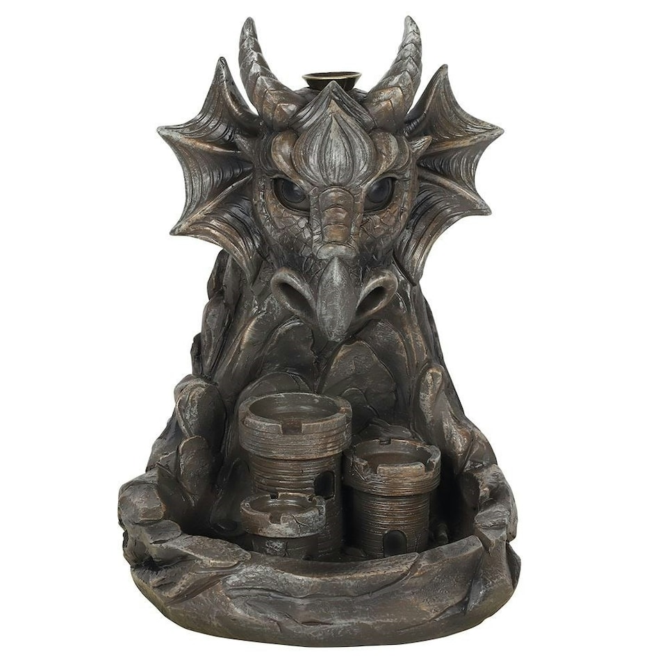 image 1 of Something Different Dragon Backflow Incense Burner - Grey - One Size