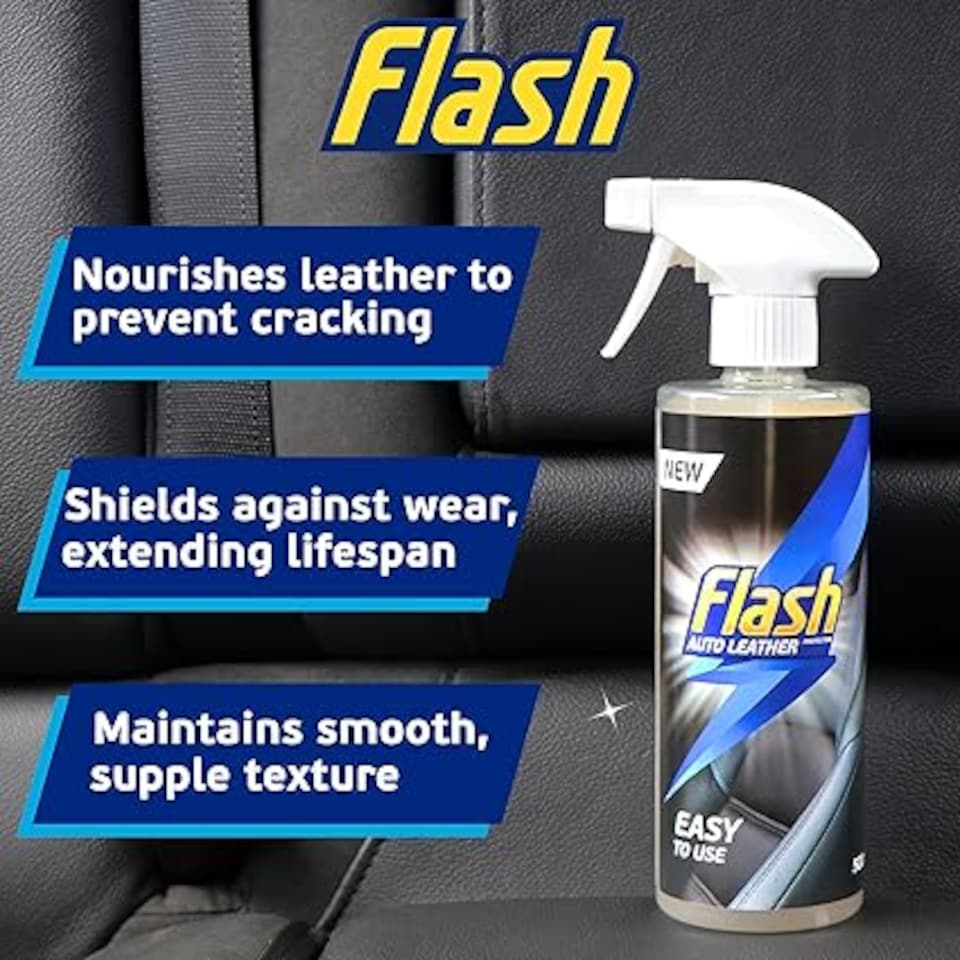 image 1 of Flash Car Care Leather Protector Spray 2 x 500ml