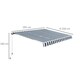 image 7 of Outsunny Garden Sun Shade Canopy Retractable Awning, 3 x 2.5m, Blue and White Blue