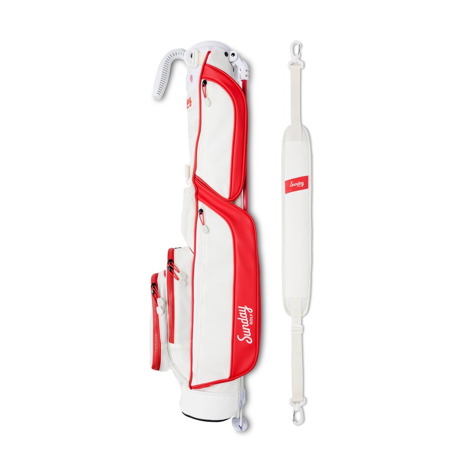 image 1 of Loma Golf Bag - Red / White