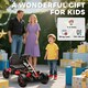 image 8 of AIYAPLAY Pedal Go Kart with Freewheel System, for Ages 3-6 Years, Red