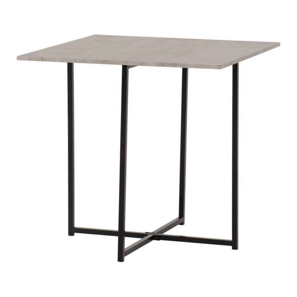 image 1 of Kent 1+4 Stowaway Dining Set - Stone Effect/Black Black