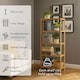 image 5 of Neo 5 Tier Bamboo Storage Shelf Shelves Rack Adjustable | Brown | Natural Wood