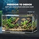 image 3 of PawHut 51L Fish Tank with Protective Base Mat 60 x 30 x 30 cm