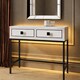 image 2 of Frank Olsen Furniture Mia Console Table White | White