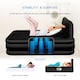 image 7 of Get Fit Air Bed With Built In Electric Pump - Premium Double Airbed - Quick Blow Up Bed With Headboard & Free Inflatable Pillow | Black | Black Mono | 1