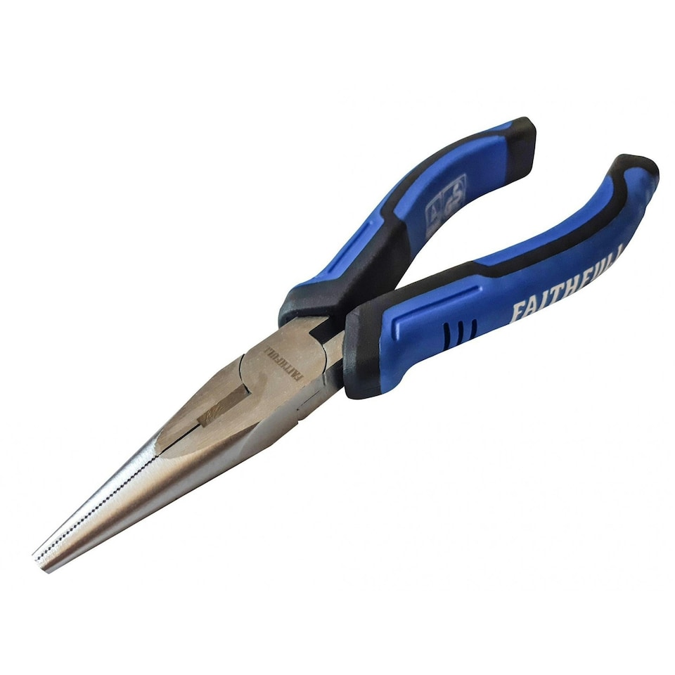 Faithfull Long Nose Pliers - Multi Colour - 165mm (6.1/2in)