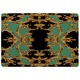 image 1 of Black & Green Baroque (Rug) Green | Medium: 80x150cm
