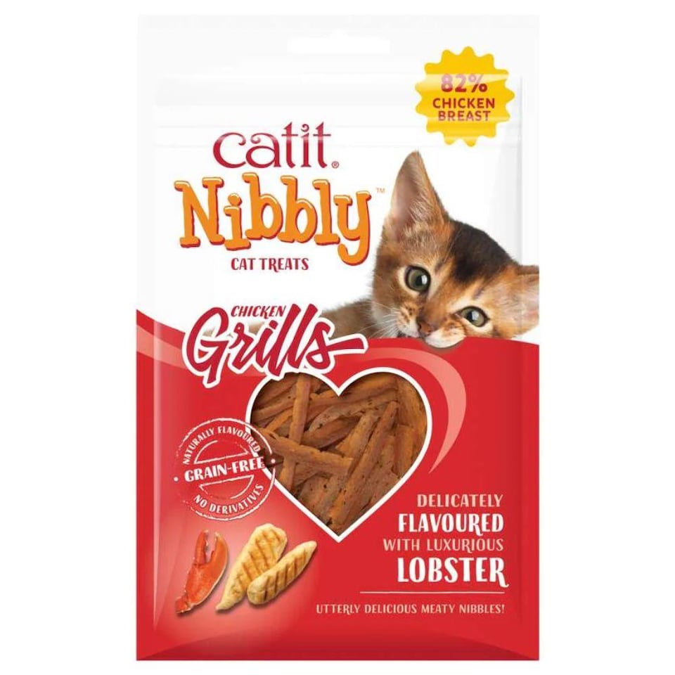 image 1 of Catit Nibbly Grills Chicken & Lobster Cat Treat (Pack of 6)