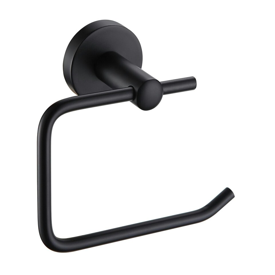 image 1 of Showerdrape Modernity Black Stainless Steel Wall Mounted 4 Piece Bathroom Accessory Set