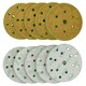 image 5 of 150mm Sanding Discs Aluminium Oxide Abrasive 180 Grit 15 Hole Hook + Loop 100pc