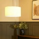 image 2 of ValueLights Reni Large Cream Boucle Pendant Shade
