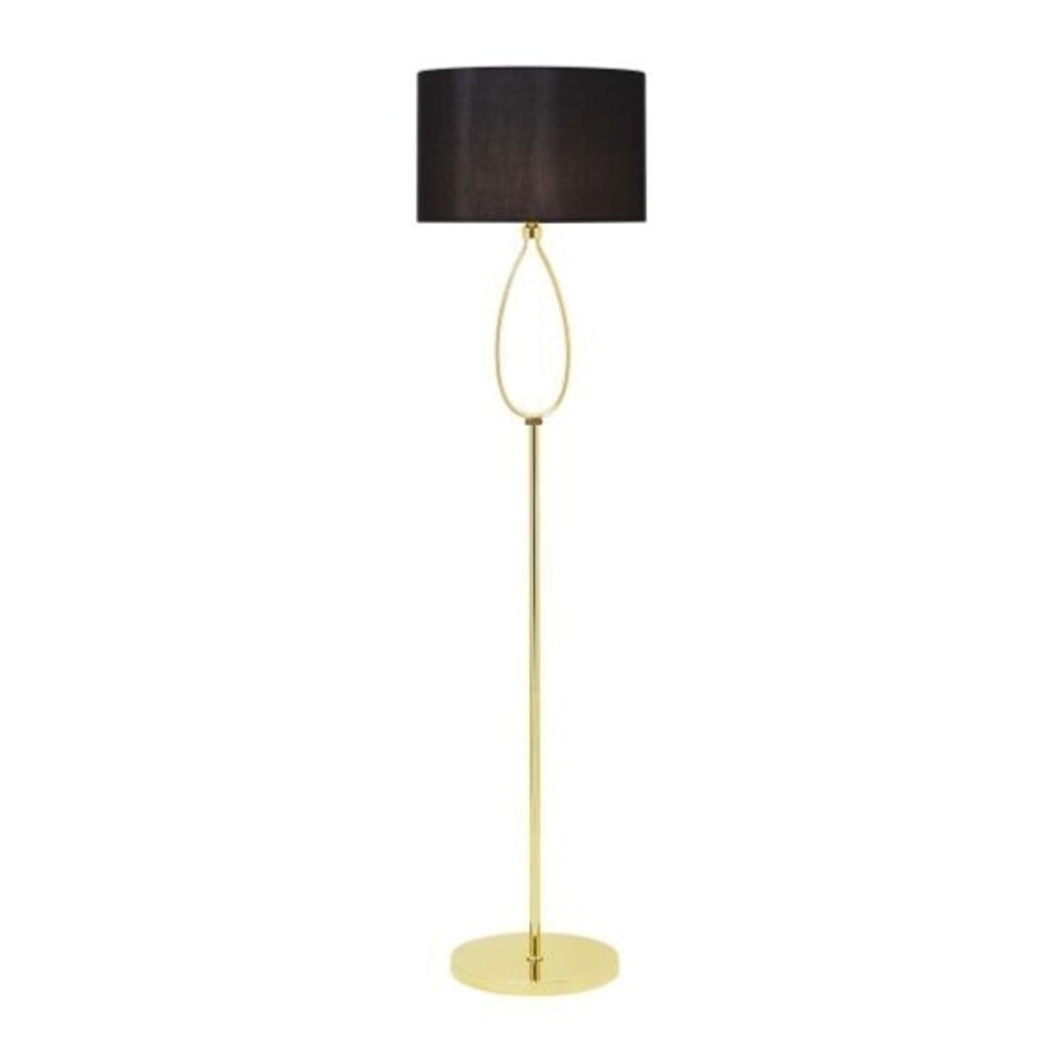 image 1 of Zabina LED Gold & Black Floor Lamp