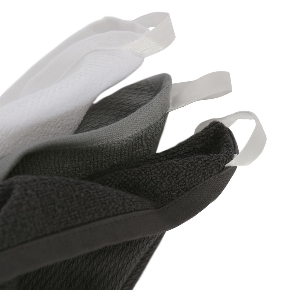 image 1 of Nicola Spring Deluxe 100% Cotton Tea Towels - 60cm x 40cm - Charcoal - Pack of 4