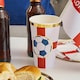 image 2 of Come on England Football Jumbo Paper Cups 450ml - Pack of 8