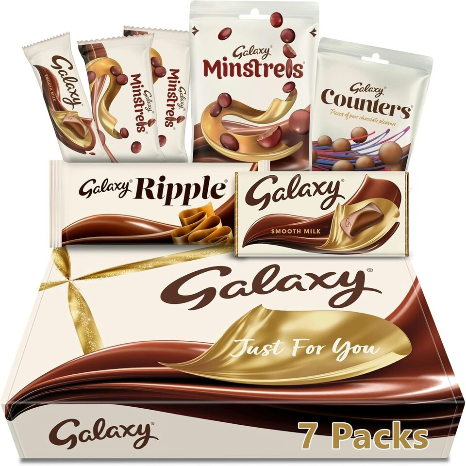 image 1 of Galaxy Variety Chocolate Hamper Gift Box | Smooth Milk | Minstrels | Counters | Ripple