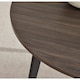 image 3 of Furniturebox Koko Walnut Wood Effect Round Dining Table Black Legs 100cm