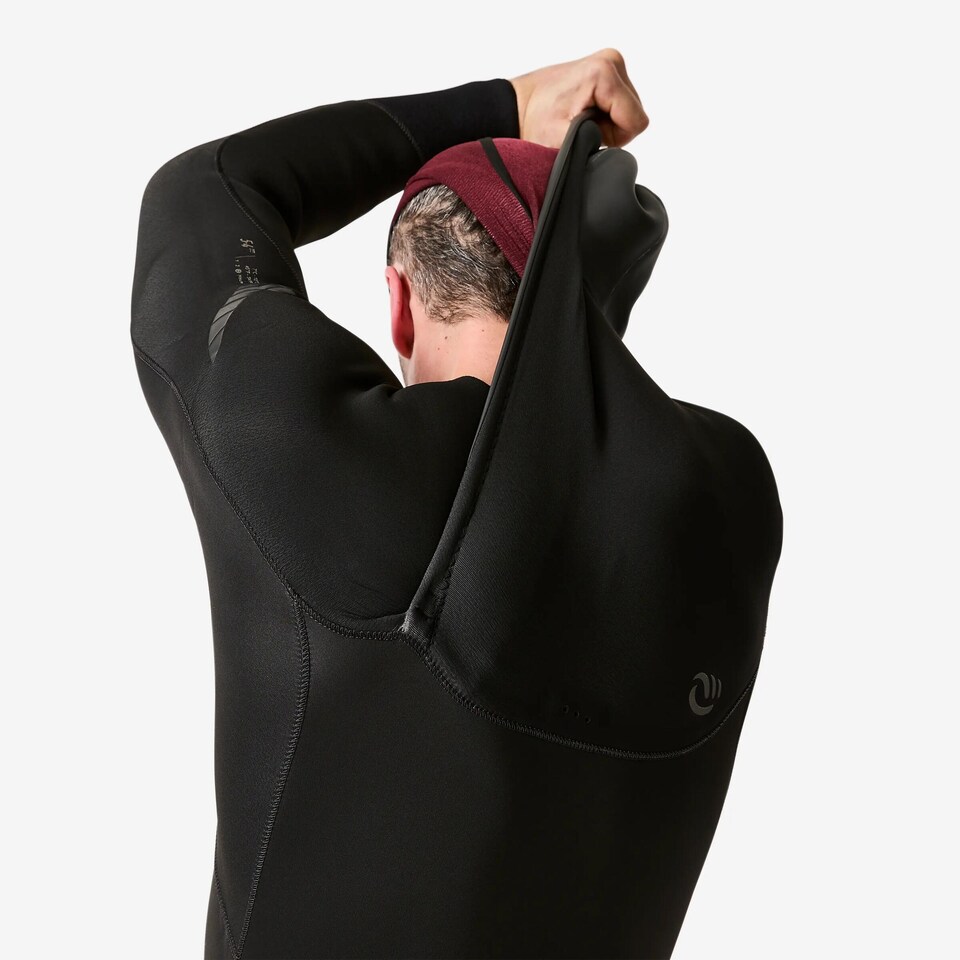 image 1 of Decathlon Men’s Surfing 5/4 mm Neoprene Wetsuit with Hood 900