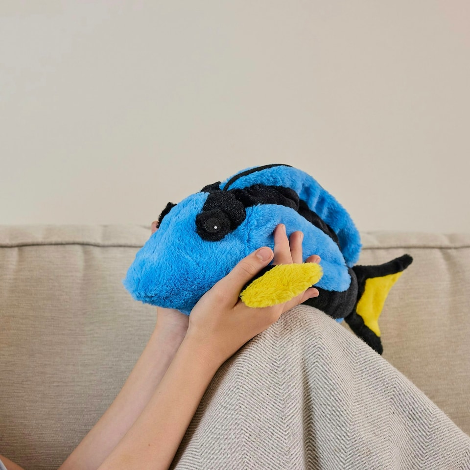 image 1 of Warmies Blue Tang Plush Microwaveable Weighted Cuddly Toy